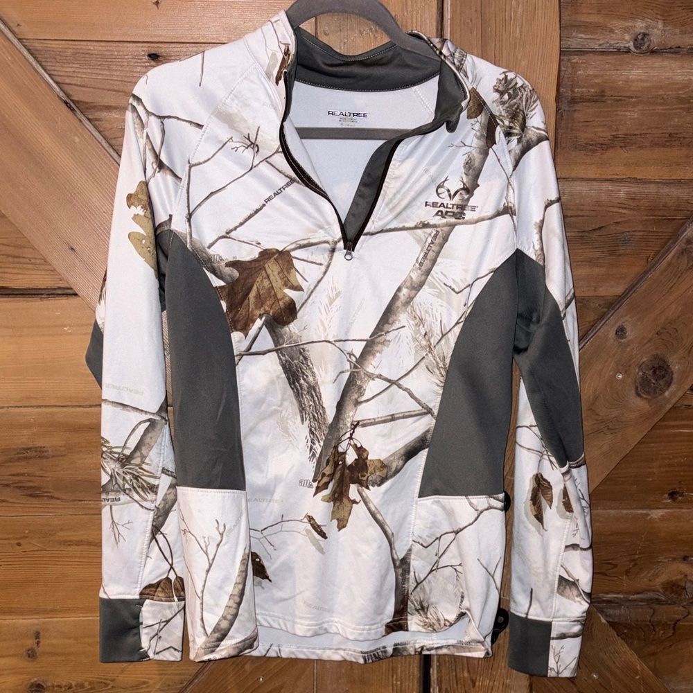 Realtree Gray Fleece Pullover